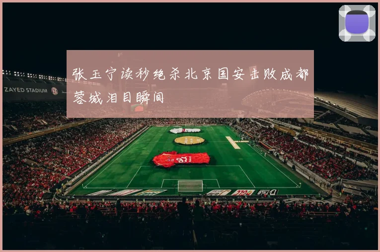 张玉宁读秒绝杀北京国安击败成都蓉城泪目瞬间